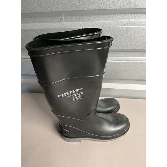 Dunlop Mens Multi Grip Black Boots ASTM F2413-18 M/1/C Steel Toe & Shank Size 7 - Picture 4 of 6